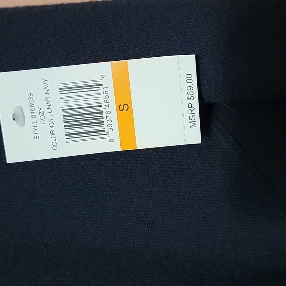 1. STATE Lunar Navy Asymmestrical Hem Sweater NWT SIZE SMALL - Picture 5 of 7